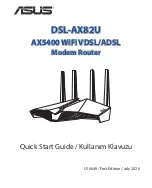 Предварительный просмотр 1 страницы Asus DSL-AX82U Quick Start Manual