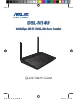 Предварительный просмотр 1 страницы Asus DSL-N14U Quick Start Manual