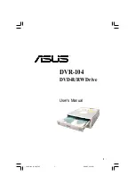 Preview for 1 page of Asus DVD-R/RW Drive DVR-104 User Manual