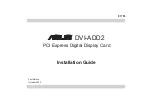 Preview for 1 page of Asus DVI-ADD2 Installation Manual