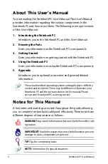 Preview for 6 page of Asus E500C User Manual