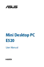 Asus E520 User Manual preview