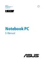 Preview for 1 page of Asus E8632 E-Manual