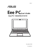 Asus Eee PC 1002HA User Manual preview