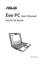 Asus Eee PC 2G Series User Manual preview