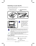 Preview for 2 page of Asus Eee PC 900HD XP Quick Use Manual