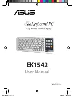 Asus EeeKeyboard PC EK1542 User Manual предпросмотр