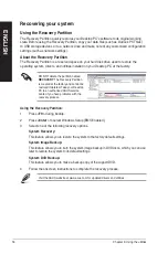 Предварительный просмотр 56 страницы Asus Essentio CM6731 User Manual