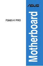 Asus F2A85-V PRO User Manual preview