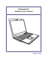 Preview for 1 page of Asus F7E Hardware User Manual