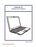 Asus F80C Hardware User Manual preview