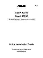 Asus GIGAX 1005B Quick Installation Manual preview