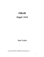 Preview for 2 page of Asus GigaX 1016 User Manual