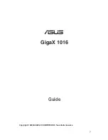 Preview for 8 page of Asus GigaX 1016 User Manual