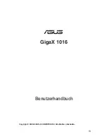 Preview for 14 page of Asus GigaX 1016 User Manual