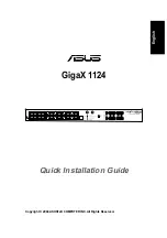 Asus GigaX 1124 Quick Installation Manual preview