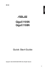 Preview for 2 page of Asus GigaX1105N Quick Start Manual