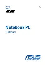 Preview for 1 page of Asus GL552 E-Manual