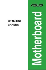 Preview for 1 page of Asus H170 PRO GAMING User Manual