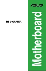 Asus H81-Gamer User Manual предпросмотр