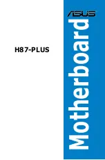 Asus H87-PLUS User Manual preview