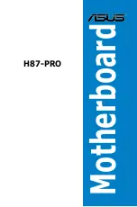 Asus H87-PRO User Manual preview