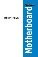 Preview for 1 page of Asus H87M-PLUS User Manual