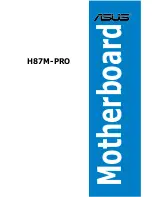 Preview for 1 page of Asus H87M-PRO User Manual