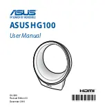Asus HG100 User Manual preview