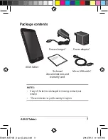 Preview for 3 page of Asus K01A User Manual