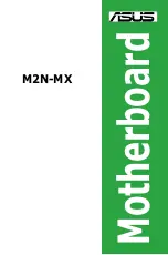 Asus M2N MX - SE Motherboard - Micro ATX User Manual preview