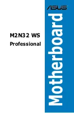 Asus M2N32 WS Professional User Manual preview