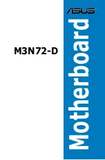 Asus M3N72-D - Motherboard - ATX User Manual preview