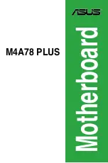 Preview for 1 page of Asus M4A78 PLUS - Motherboard - ATX User Manual