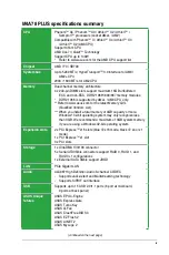 Preview for 9 page of Asus M4A78 PLUS - Motherboard - ATX User Manual