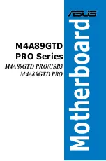 Preview for 1 page of Asus M4A89GTD PRO User Manual