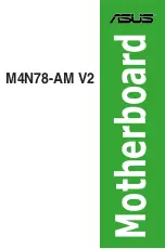 Asus M4N78-AM V2 User Manual preview