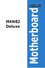 Предварительный просмотр 1 страницы Asus M4N82 Deluxe User Manual