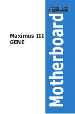 Asus MAXIMUS III GENE User Manual предпросмотр