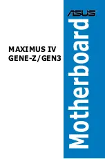 Asus MAXIMUS IV EXTREME R3 User Manual preview