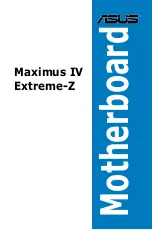 Asus Maximus iv extreme rev 3 User Manual preview