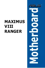 Preview for 1 page of Asus Maximus VIII Ranger User Manual