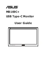 Asus MB169C+ User Manual preview