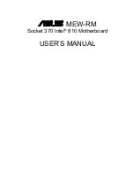 Preview for 1 page of Asus MEW-RM User Manual