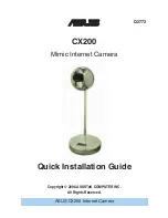 Preview for 1 page of Asus Mimic Internet Camera CX200 Quick Installation Manual