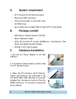 Preview for 2 page of Asus Mimic Internet Camera CX200 Quick Installation Manual