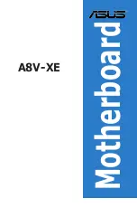 Preview for 1 page of Asus Motherboard A8V-XE User Manual