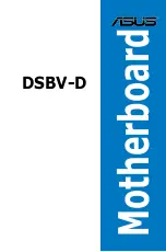 Asus Motherboard DSBV-D User Manual preview