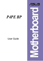 Asus Motherboard P4PE BP User Manual preview