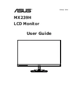 Preview for 1 page of Asus MX239H User Manual